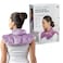 Sharper Image Heated Neck &amp; Shoulder Wrap - Microwavable Warm &amp; Cooling Plush Pad, Scented Aromatherapy (100% Natural Lavender &amp; Herb Spa Blend), Pain Tension Headache Relief Therapy, Gift for Women