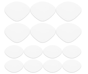 Shoe Heel Repair, 16 Pcs White Self-Adhesive Heel Hole Patch for Back of Sports Shoes, Leather Shoes and High Heels