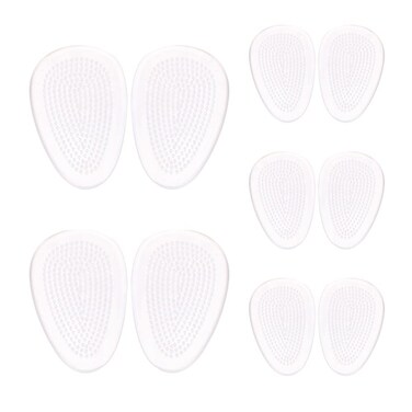 Shoes Inserts for Heels - Transparent Massage Gel Cushion Pad - Relief from Foot Pain