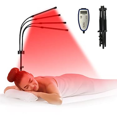 Shyineyou Red Light Therapy - 80LED 660nm &amp; 850nm Infrared for Face &amp; Body, 15"-60" Stand