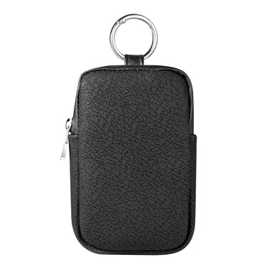 Silicone Case for Hand Sanitizer Card Spray Bottle, Storage Bag with Sliver Spring-loaded Buckle, Accessory Pouch, Power Bottle Mist and Glow Bottle Mist 1FL OZ (Black)