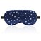 Silk Sleep Eye Mask Comfortable Soft Eye Mask with Adjustable Buckle Perfect Blocks Light Breathable Eye Cover Side Sleeping Aid Blindfold for Night Travel Meditation Nap Women Men (Blue)