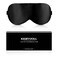 Silk Sleep Mask, 1 Count Black 100% Mulberry Silk Fabric with Adjustable Strap for Sleeping, Light Blocking Gifts