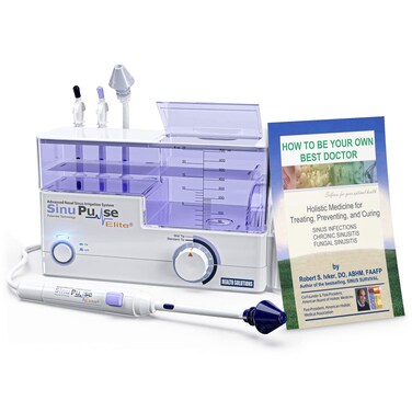 SinuPulse Elite Advanced Nasal Irrigation System, Pulsating Nasal Congestion Relief &amp; Sinus Rinse Machine, More Effective Than Neti Pot, Nose Spray or Nasal Wash Bottle, with 30 SinuAir Packets