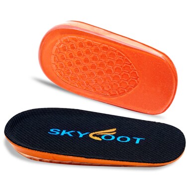 Skyfoot Orthopedic Heel Lift Inserts, Shock Absorption and Cushioning Height Increase Insoles for Achilles Tendonitis Relief, Heel Spurs, Heel Pain and Plantar Fasciitis (Large - 2/5" Thick)
