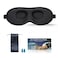 Sleep Eye Mask for Women Men Side Sleepers, Zero Eye Pressure 3D Contoured Sleeping Mask, 99.9% Light Blocking Night Blindfold, Soft Eye Shade Cover for Travel, Naps, Meditation, Black