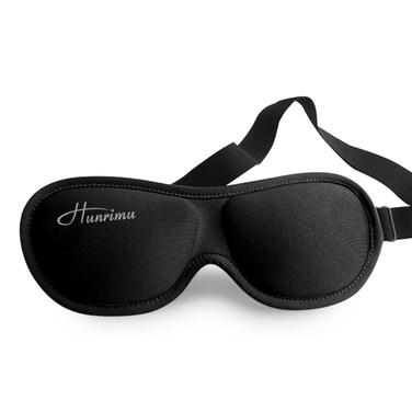 Sleep Eye Mask for Women Men, Eye Covers for Sleeping, 3D Sleep Mask for Travel Yoga Nap (Black)