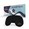 Sleep Mask for Kids with Blockout Light - Memory Foam 3D Contoured Eye Mask - Eye Cover &amp; Travel Sleep Mask, Blindfolds for Kids, Girls, Boys (Black)