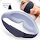 Sleep Mask for Women &amp; Men - 100% Light-Blocking, Comfortably Adjustable - 3D Contour Sleeping Eye Mask Cover for Travel, Yoga, Napping, and Shift Work (Grid-Gray)