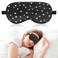 Sleep Mask Soft Eye Mask with Adjustable Strap for Sleeping Eye Sleep Shade Cover Blackout Eye Mask Night Blindfold Block Light Eyeshade for Men Women Night Sleeping Travel Nap Meditation