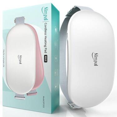 Slimpal Heating Pad for Period Cramps&amp;Back Pain,FSA HSA Eligible, Plus-Sized Electric Heating Pad, Portable Menstrual Heat Belt Pain Relief, 3 Timer Auto Off Setting, Gift for Girls Women Wife, Beige