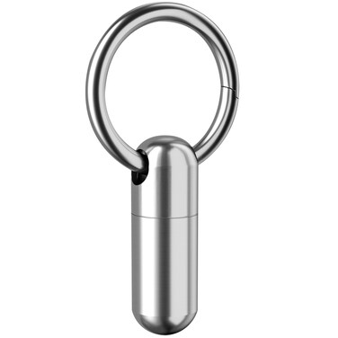 Small Pill Case Keychain Portable Pill Container Waterproof Titanium Pocket Pill Organizer, Tiny Pill Holder Bottle for Travel