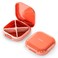 Small Pill Case, Travel Pill Box, Portable Pill Organizer, Pill Container for Pocket 4 Compartments, Daily Compact Travel Medicine Holder for Vitamins Medication (Pink)