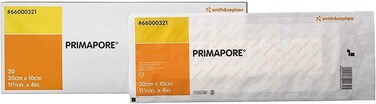 Smith &amp; Nephew Adhesive Dressing Primapore 4 X 11.75 Polyester Rectangle Tan Sterile (#66000321, Sold Per Pack) by Primapore