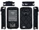SNK Plaid Fitted Leather Case W/Screen Protector &amp; Lanyard for Dexcom G7 / G6 Receiver (Black)