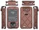 SNK Plaid Fitted Leather Case W/Screen Protector &amp; Lanyard for Dexcom G7 / G6 Receiver (Coffee Gold)