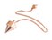 Solid Pointed Cone Small Pendulum Copper Metal Well Balanced Divination Dowsing Meditation Pendulum.