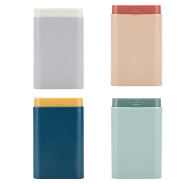 SOLUSTRE 4pcs Boxes Small Pill Box Chewing Gum Container Vitamin Holder Container Carry Case Portable Case Daily Case Travel Medicine Container Sealing Container Dispenser Abs Pocket