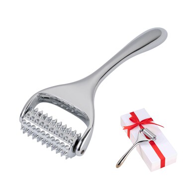 SOOTHESOUL Acupuncture Massage Roller, Trigger Points Massage Tool, Pain Relief and Stress Relaxing Massager for Muscle,Scalp, Hand,Neck, Arm, Foot, Face, Silver