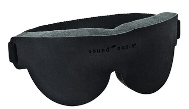 Sound Oasis GTS-1000 Glo to Sleep Eye Mask, Night-time Adult Sleep Aid for Men and Women, Tranquil Deep REM Sleep, Relaxation Zen Therapy, Contoured Hypoallergenic Material