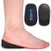 SQHT Height Increase Insoles - Heel Lift Inserts for Leg Length Discrepancies and Achilles Tendonitis, Heel Cups for Men and Women (Small (1.4" Height)) Black