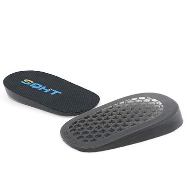 SQHT's Height Increase Insoles - Heel Shoe Lift Inserts for Achilles Tendonitis and Leg Length Discrepancy, Heel Cushion for Men &amp; Women (Large (0.6" Height))