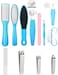 Stainless Callus Removers Set Foot File Pedicure Tools Kit for Feet Nail Clippers Set Fingernail Clipper Toenail Clipper Nail Care Tool with Travel Case for Men Women
