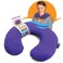 SunnyBay Microwave Heating Pad, Microwavable Heated Neck Pillow for Moist Hot Therapy, Aromatherapy Heated Neck and Shoulder Wrap with Flaxseed and Lavender Filling, FSA HSA Eligible, 2.5 lbs, Purple