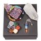 SUNYIK 11 PCS 7 Chakra Healing Crystal and Stone Set, 7 Chakra Polished Tumbled Stones, Natural Amethyst Cluster, Rock Crystal Wand, 7 Chakra Crystal Point Pendulum &amp; Bracelet Altar Kits for Beginner