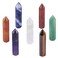SUNYIK 7 Chakra Mini Single Points Wand Kit, Gemstone Hexagram Healing Crystal Point Chakra Reiki Meditation Therapy Decoration