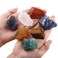SUNYIK 7 Chakra Stones Set, Natural Rough Raw Stone for Tumbling,Cabbing,Crystal Healing Kits
