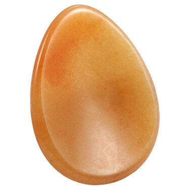 SUNYIK Handcarved Thumb Worry Stone, Polished Palm Pocket Stones Healing Crystals, Teardrop Red Aventurine