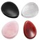 SUNYIK Handcarved Thumb Worry Stone, Polished Palm Pocket Stones Healing Crystals, Teardrop Set of 4