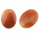 SUNYIK Oval Energy Stone, Polished Palm Pocket Worry Stones Healing Crystal, Red Aventurine 1.7", Pack of 2