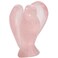 SUNYIK Rose Quartz Carved Guardian Angel Natural Crystal Pocket Statues Figurines 1.5