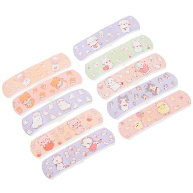 SUPVOX 1 Box of Adhesive Bandages for Kids - Cartoon Animal Designs, Breathable Knuckle Stickers for Cuts and Scrapes - 120 Count