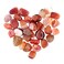 Swpeet 1Pound Marine Red Agate Bulk Stone Large Gemstone Crushed Pieces 0.75-1" inch Tumbled Stone Chips Crushed Natural Crystal Quartz Perfect for Jewelry Making Home Decoration
