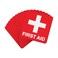 T&amp;R First Aid Stickers, First Aid with Cross Symbol - 10 Pack - 5 x 5 Inches Reflective Label, UV Resistant, Waterproof, Fade and Scratch Resistant, Suitable for Indoor and Outdoor
