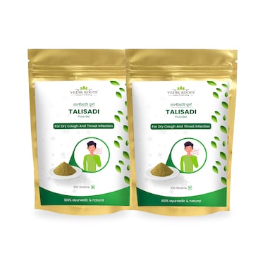 Talisadi Powder - an Ayurvedic Secret to Manage Dry Cough and Cold   Suitable for All Ages (100 GM) (Pack of 2)