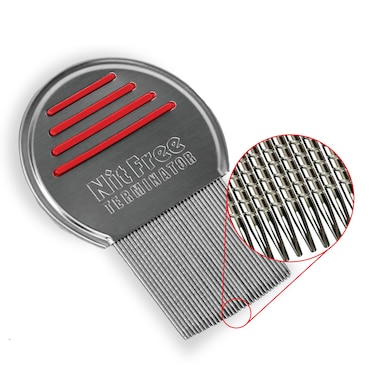 Terminator Lice Comb - Professional Stainless Steel Comb for Effective Head Lice Treatment (Color May Vary) (Pack of 1)