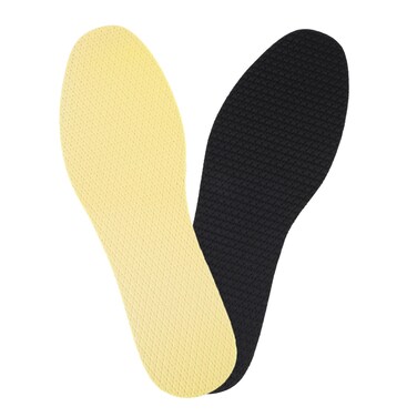 Thin Shoe Insoles, Three-Layer Latex Memory Foam Insoles, Cuttable Shock Absorbing Shoe Pads Inserts for Shoe Repair, Replacement Shoe Insole for Women, Men[Black, US M: 4-10/W: 5-12]