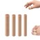 Toe Tube Sleeve Protectors 4Pcs, Cuttable Toe Finger Fabric Sleeve Protectors with Gel Lining Pad for Relieving Toe Pressure Pain