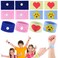 Tondiamo 4 Pairs Kids Motion Sickness Bands Travel Wristbands Kids Motion Sickness Relief Nausea Bands Wristbands Car Bracelet for Kids for Morning Flying Travel(Bright Style)