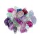 Top Plaza Bulk Fluorite Crystal Stones Real Natural Fluorite Reiki Healing Gemstones Small Tumbled Polished Stones for Energy Witchcraft Therapy Meditation Crystal Decorations 0.22Lb