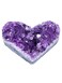 Top Plaza Natural Amethyst Crystal Gemstones Heart Amethyst Raw Cluster Geode Purple Stones Energy Balance Healing Crystal Decor 1.97"-2.36