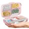 Travel Pill Organizer - Airtight Medicine Case for Traveling Portable Pharmacy Box with Labels Vitamin Container 8 Compartment Supplement Medication Holder Large Capacity Daily (Pink)