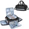 Trunab First Responder Bag Empty, Professional Medical Supplies Bag First Aid Kits Bag with Inner Dividers for Home Health Nurse, Community Care, EMT, EMS, Bag Only, Black - Patented Design