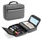 Trunab Portable First Aid Bag Empty, Medical Supplies Bag with 2 Inner Flap, Emergency Trauma Bag for Accessories, Grey