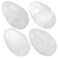 TUMBEELLUWA 4pcs Reiki Crystal Stone Eggs Kit Polished Natural Palm Pocket Stones for Stress Removing, Sodalite
