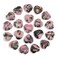 Tumbled Polished Natural Rhodochrosite Crystals Heart Stones, Crystals and Healing Stones Quartz Bulk for Wicca, Reiki, Healing Energy, Chakra Stones, Witchcraft Supplies(20Pcs)